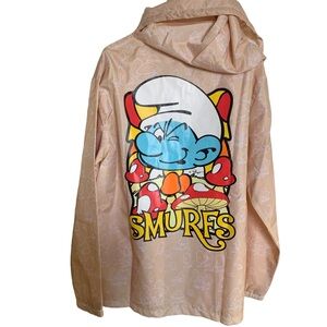 Smurfs Pullover Jacket Hooded Sz L